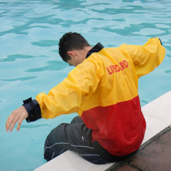lifeguard pool training jump and climb